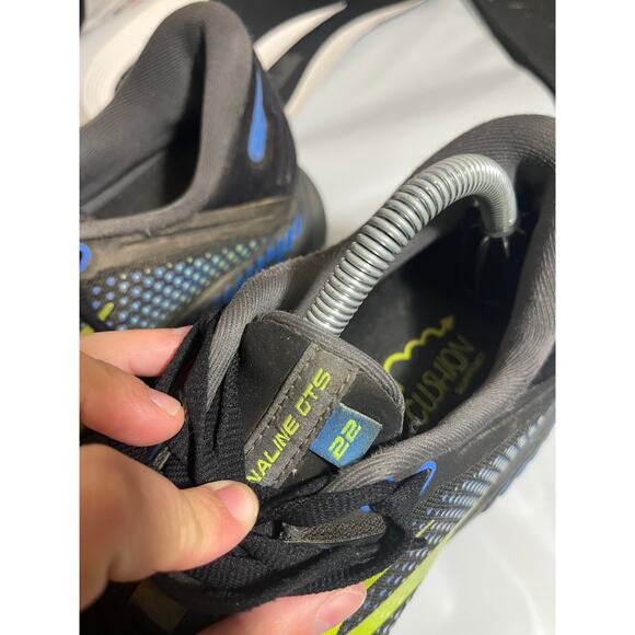 Brooks Men's Black Blue Nightlife Adrenaline GTS 22 Running Shoes Size 10 - Picture 7 of 8